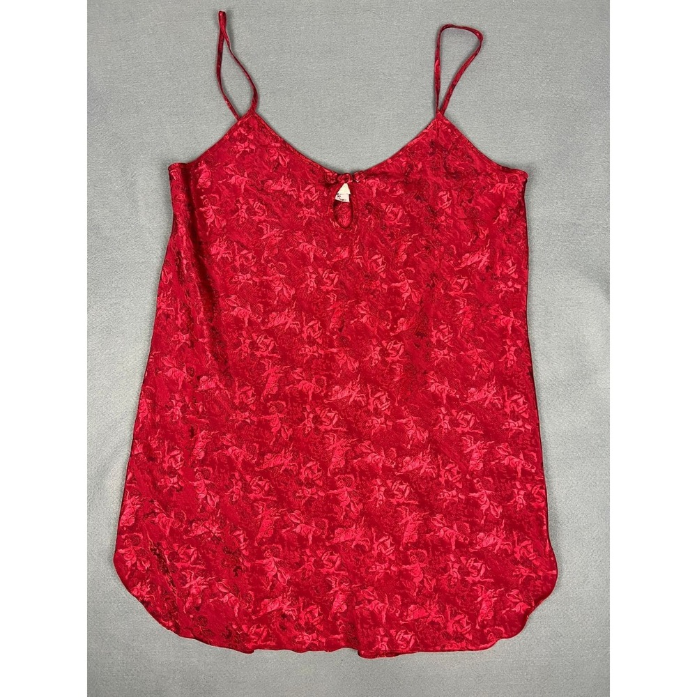 Inner Most‎ Cupid Jacquard Satin Chemise Nightgown Romantic Coquette Red Large